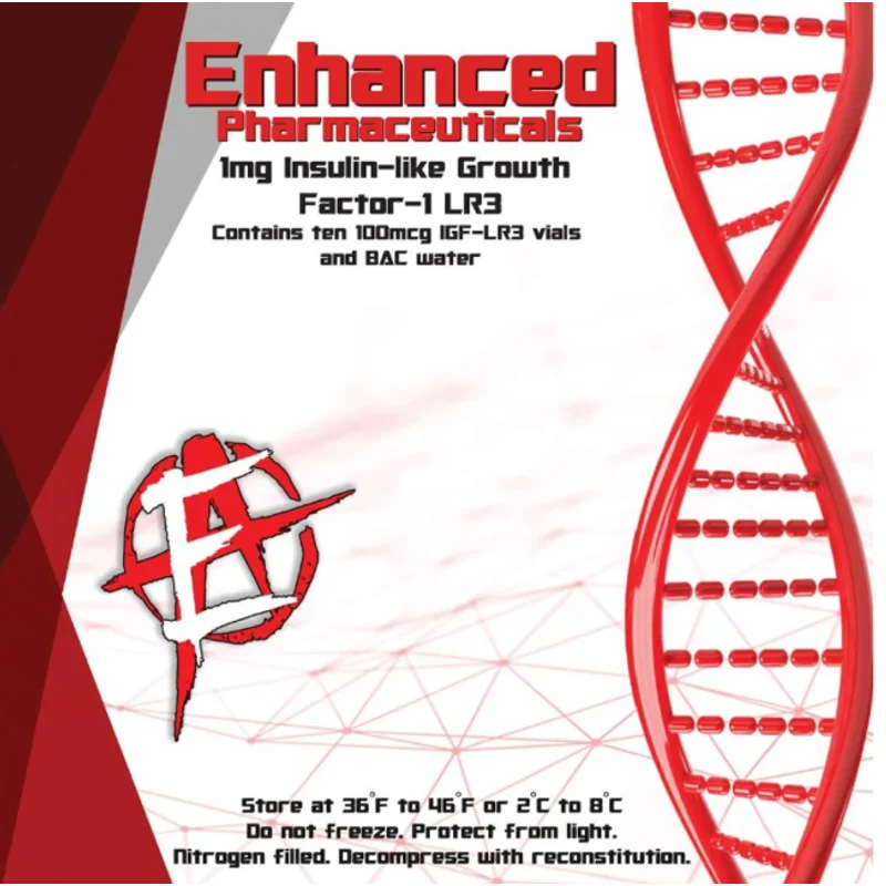 IGF-1 LR3 - Enhanced Pharma, 1000mcg kit (5 × 200mcg vials)
